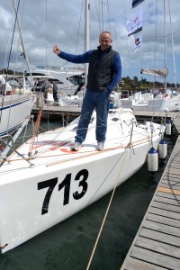 Richard on His Boat